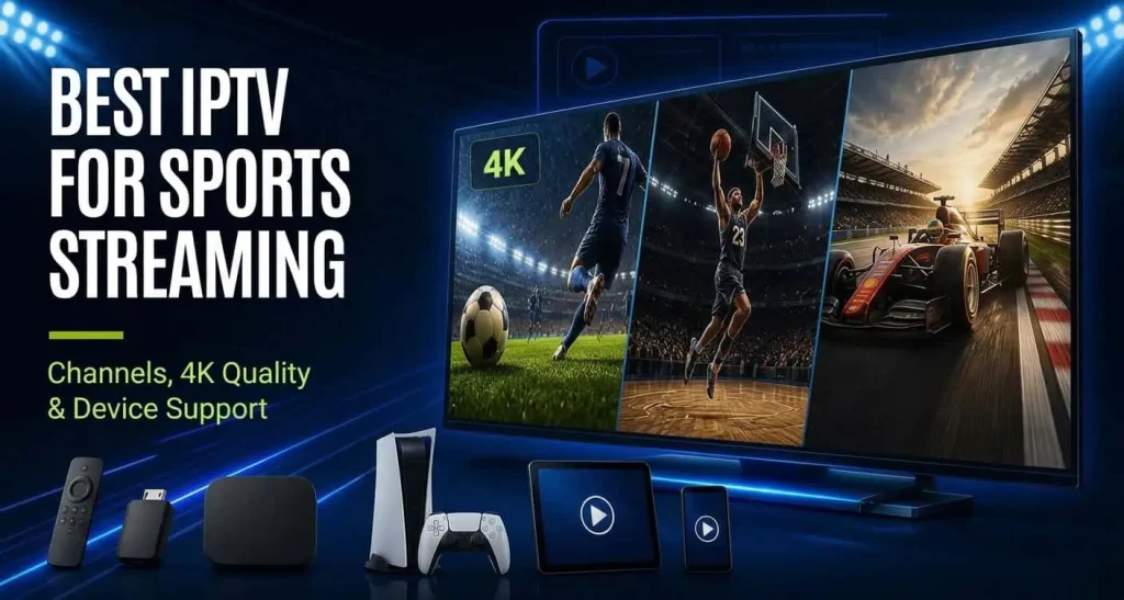 Best IPTV for Sports Streaming Channels, 4K Quality & Device Support